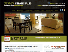 Tablet Screenshot of citywideestatesales.com